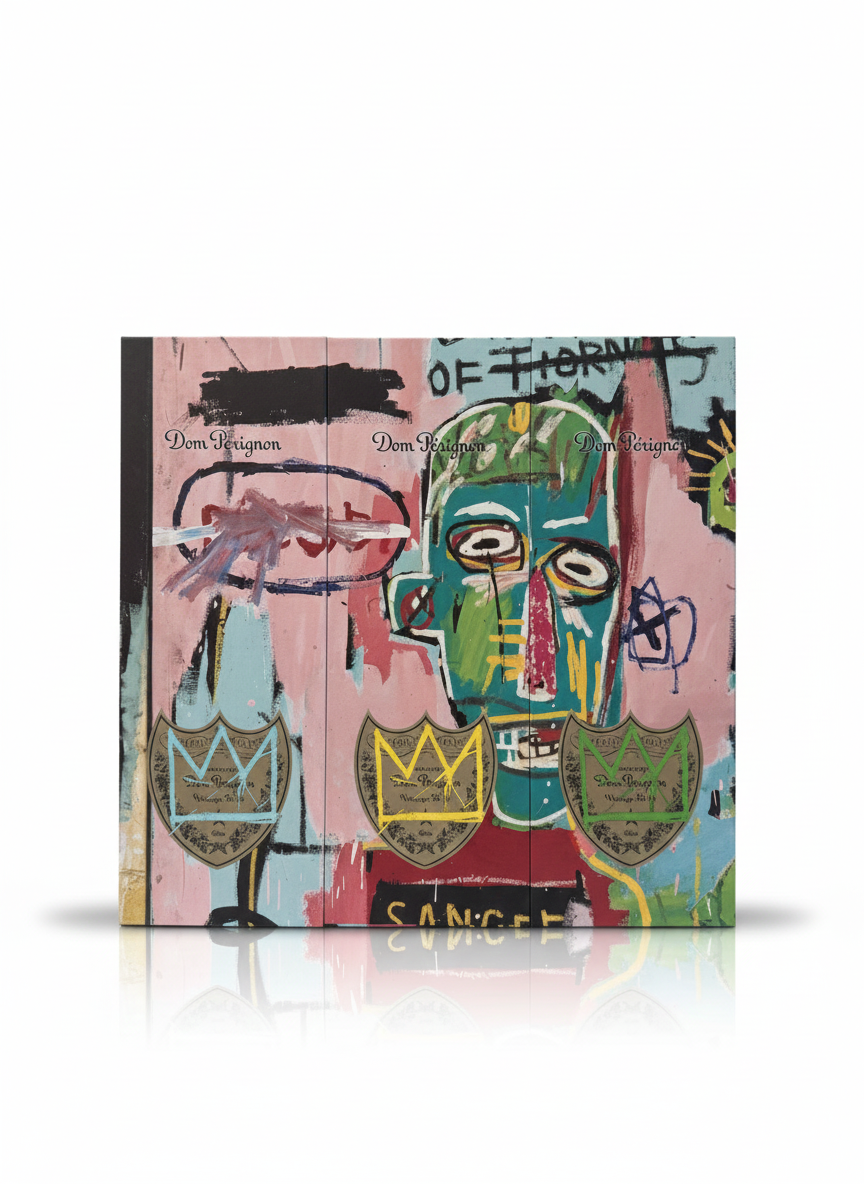 Dom pérignon - Coffret complet Basquiat Vintage 2015 - Champagne 3*75cl