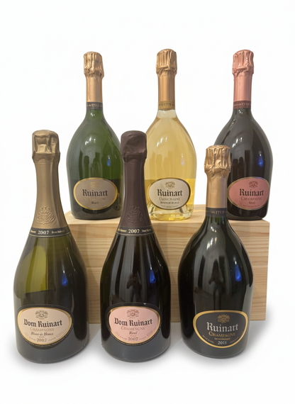 Coffret Ruinart caisse en bois - 6 bouteilles - Champagne 6*75cl