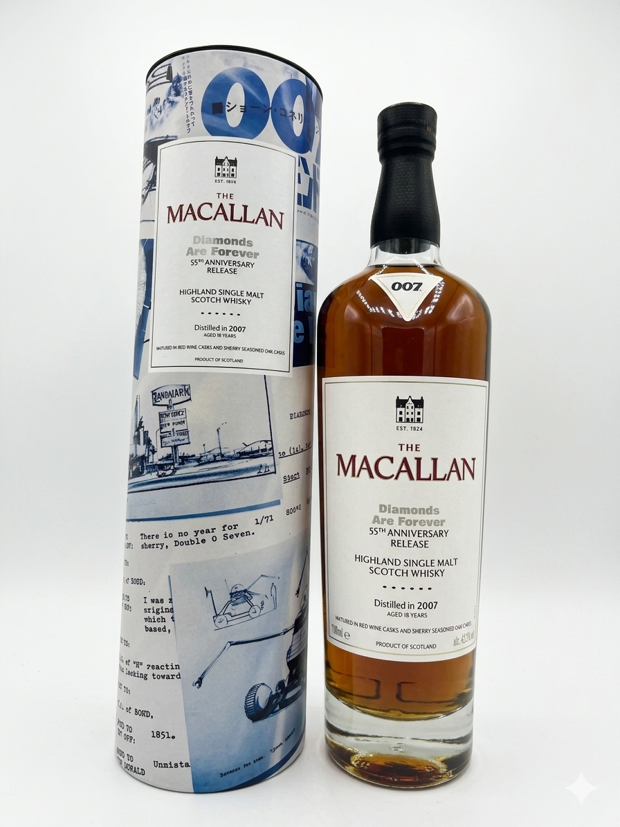 Whisky Macallan - Edition limitée "007" anniversaire James Bond - Single Malt 75cl